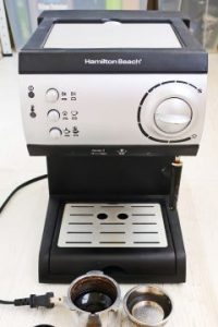 & Latte Maker Cappuccino 40715 Mocha Hamilton Beach Espresso Machine with Steamer 