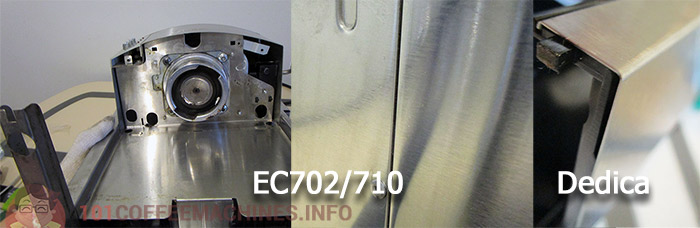 Thickness of metall: Delonghi EC702/710 vs Delonghi EC680/685 Dedica