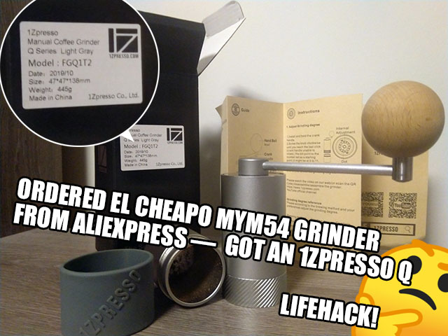 MYM54 coffee frinder is... a 1Zpresso Q series grinder!