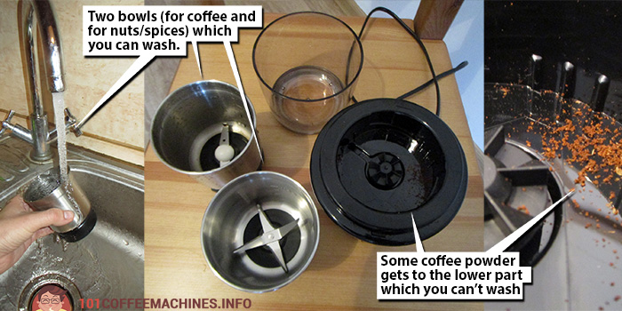 Types of Coffee Grinders. Test and Comparison Using the Example of the  Secura SP7412 (blades), SCG-903 (fake burrs), CBG-018 (conical)