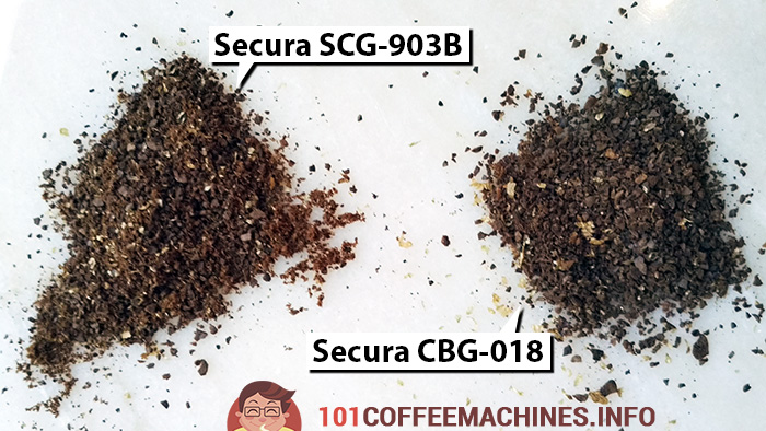 Secura SCG-903B vs Secura CBG-018: The coarsest grind possible