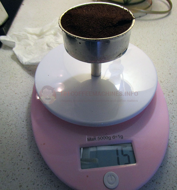 Bialetti Brikka Ground Coffee Filter Capacity