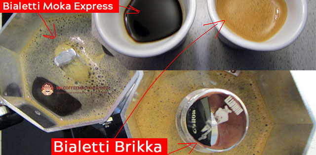 Bialetti Brikka vs. Moka Express Comparative Test & Review. Does Brikka  make real espresso as pump espresso machines do?
