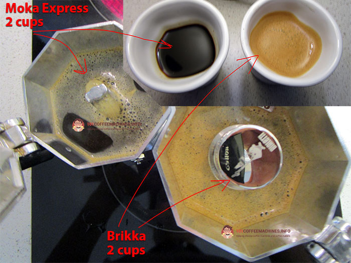 Bialetto Briikka vs Moka Express (crema test)
